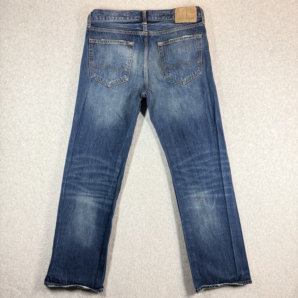 American Eagle Original Boot Cut Jeans Mens 30x30 Medium Wash Blue Denim - Picture 4 of 9